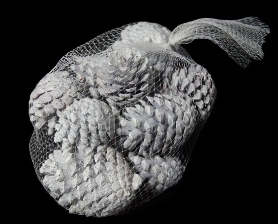 DECO Austriaca cones stone washed white - 12 pcs