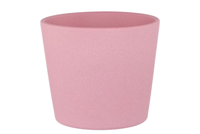 Ceramic Pot Pink Rose 15cm