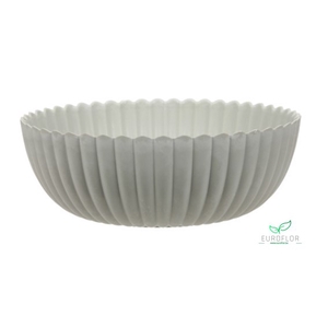 MELAMINE BOWL GREY D25X9