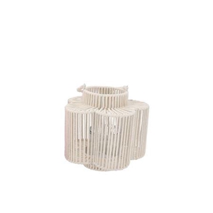 Cruz White Lantern Flower Long 15x28x27cm
