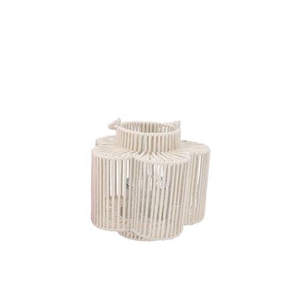 Cruz White Lantern Flower Long 15x28x27cm