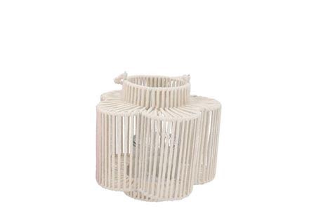<h4>Cruz White Lantern Flower Long 15x28x27cm</h4>