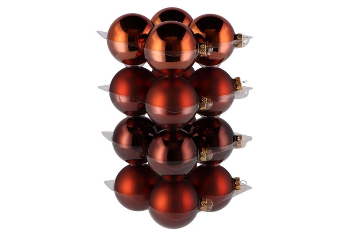 <h4>Glass Ball Combi Brown 80mm P/16</h4>