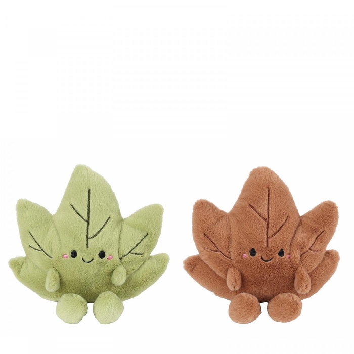 <h4>Autumn Deco leaf pluche 15cm</h4>