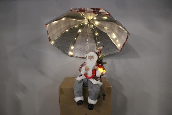 <h4>Deco Kerstman Met Paraplu 80</h4>