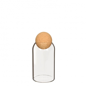 Glas Terrarium Sienna kurk d8.5*19cm