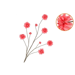 Silk Dahlia Branch Red 125cm