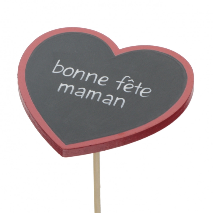 <h4>Moederdag 50cm Hart Bonne fête 8cm</h4>