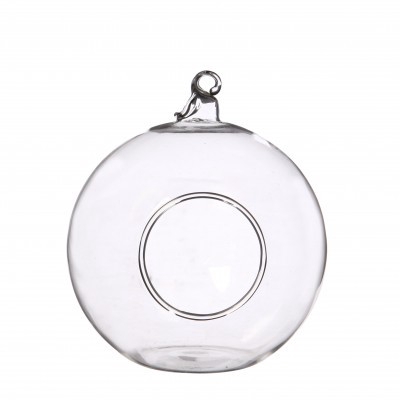 <h4>Glass Deco ball+hole d10*12cm</h4>