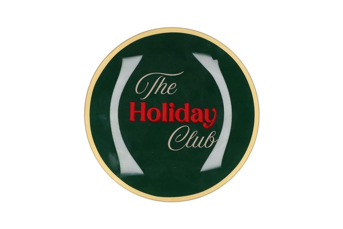 Plate Round The Holiday Club 18x18x2cm