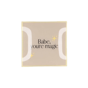 Plate Square Babe Your Magic 18x18x2cm