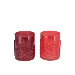 Ruby Jolly Red T-light Forrest Ass 11x14cm