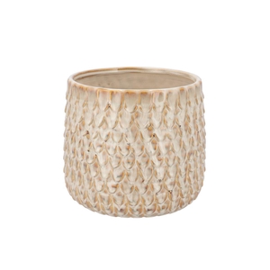 Liv Sand Structure Pot 20x20x18cm