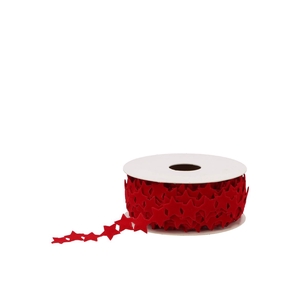 Ribbon Velvet Star 20 Red 10mx25mm