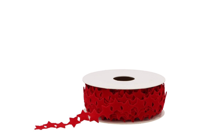 <h4>Ribbon Velvet Star 20 Red 10mx25mm</h4>