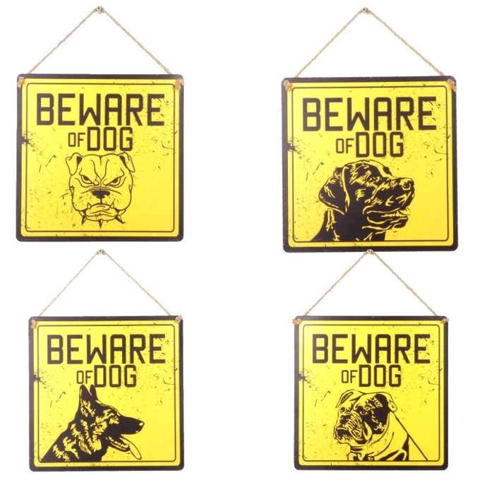 <h4>Wall Hanger30x30cm Beware Of T</h4>