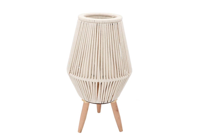 <h4>Cruz White Lantern On Stands 16x26x50cm</h4>