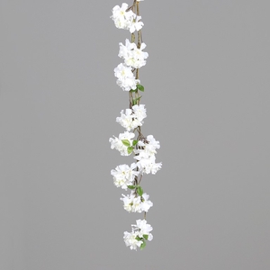 Kirschflower garland 129cm cream