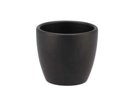<h4>Ceramic Anthracite Matt Pot 8cm</h4>