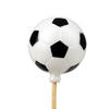 Bijsteker Voetbal Ø4cm+10cm stok wit/zwart