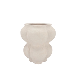 Porto White Vase 18x18x27cm