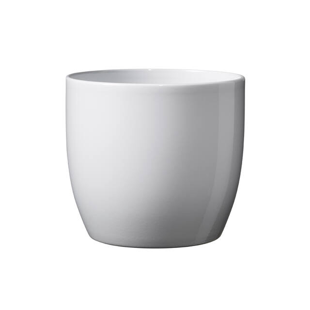 Pot Basel Ceramics Ø10xH8cm white shiny