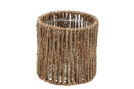 <h4>Inca Natural Holder Glass 14x14cm</h4>