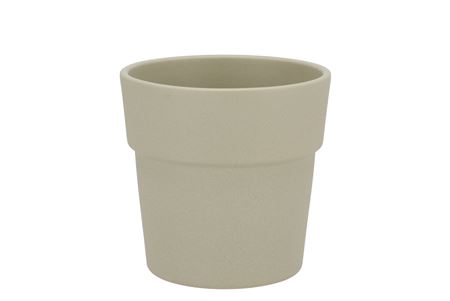 <h4>Ceramic Light Kaki Pot Orchid Edge Structure 13cm</h4>