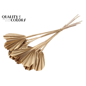 Palm Spear Heart per stem Antique Gold