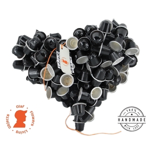 OBJECT HEART NESPRESSO BLACK Ø35CM ↕35CM