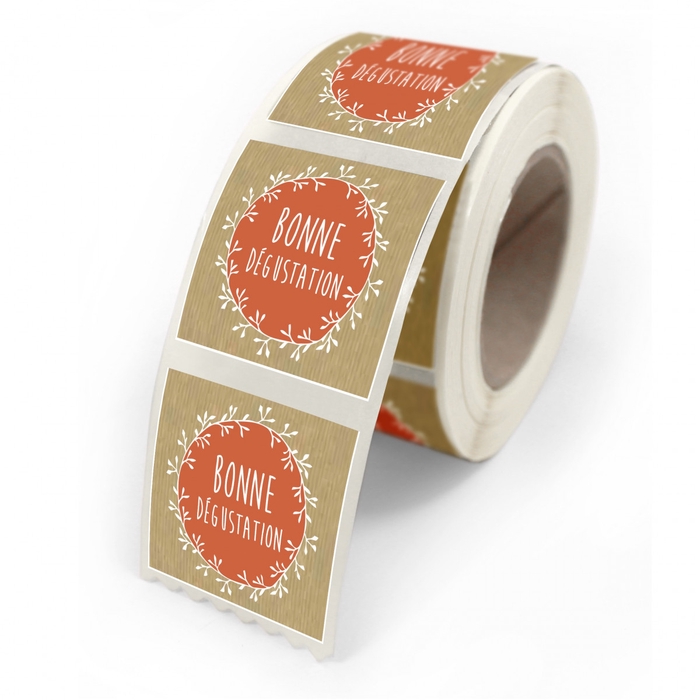 <h4>Labels Sticker 40*35mm x500 Bonne Degustation</h4>