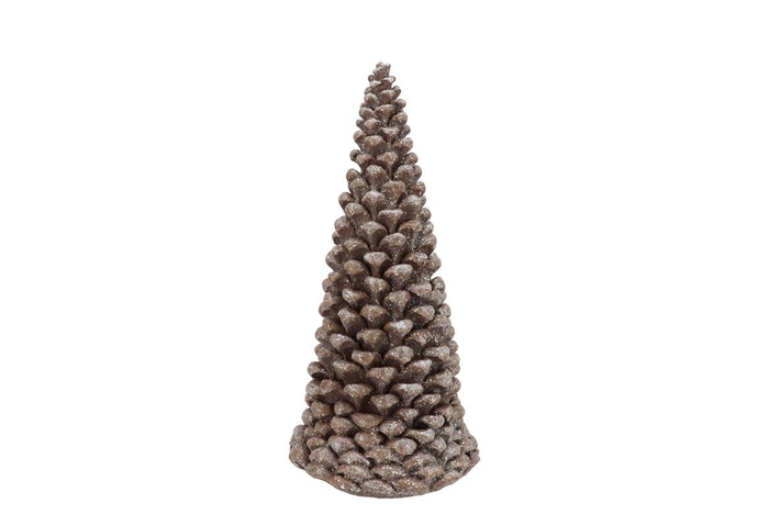 <h4>Xavi Brown Xmas Tree 12x12x26cm</h4>