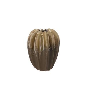 Dion Brown Vase Structure 14x14x15cm