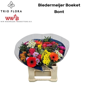 Boeket Biedermeijer Bont