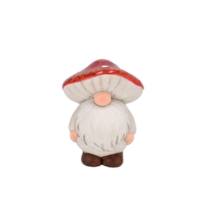 Wonderland Red Gnome Mushroom Hat 11x10x14cm