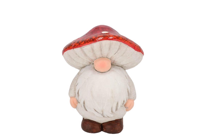 <h4>Wonderland Red Gnome Mushroom Hat 11x10x14cm</h4>