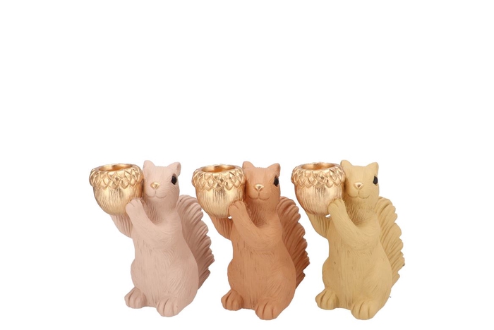 <h4>Jingle Warm Sand Mix Squirrel Standing Ass 15x9x16cm</h4>