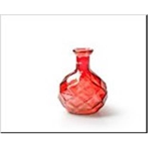 Vase Bottle Ø11x15 Red 48819