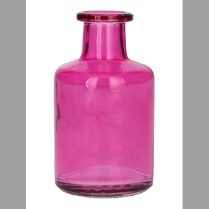 DF02-666114300 - Bottle Caro9 d3.8/6.8xh11.8 fuchsia transparent