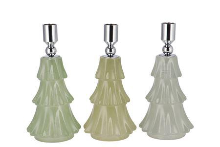 <h4>Jazz Nordic Green Candle Holder X-mas Tree Ass 10x</h4>