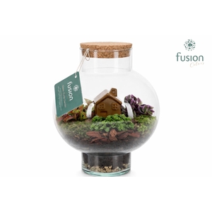 Green BottleLaura Small met Terrarium arrangement