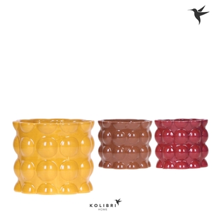Kolibri Home Cotton pot yellow mix