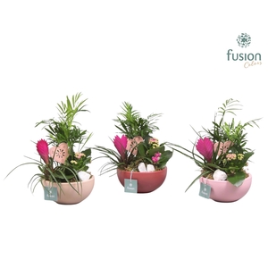 Schaal keramiek Moon Small Love met arrangement