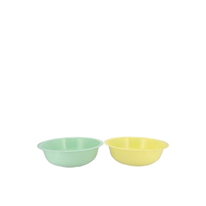 Zinc Basic Pastel Green/yellow Bowl 22x7cm