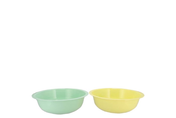 <h4>Zinc Basic Pastel Green/yellow Bowl 22x7cm</h4>