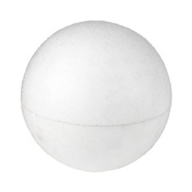 <h4>Styrofoam ball 12cm white</h4>
