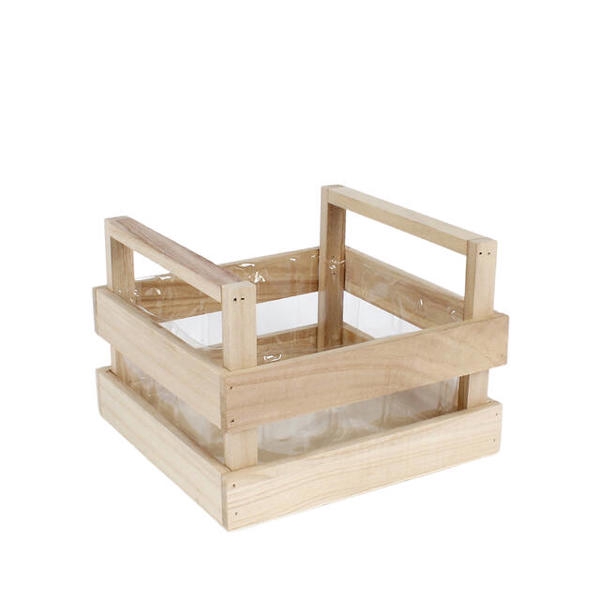 <h4>Krat Canberra hout 21x21xh10 naturel FSC</h4>