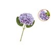 Silk Hydrangea Blue Purple 14x45cm Nm