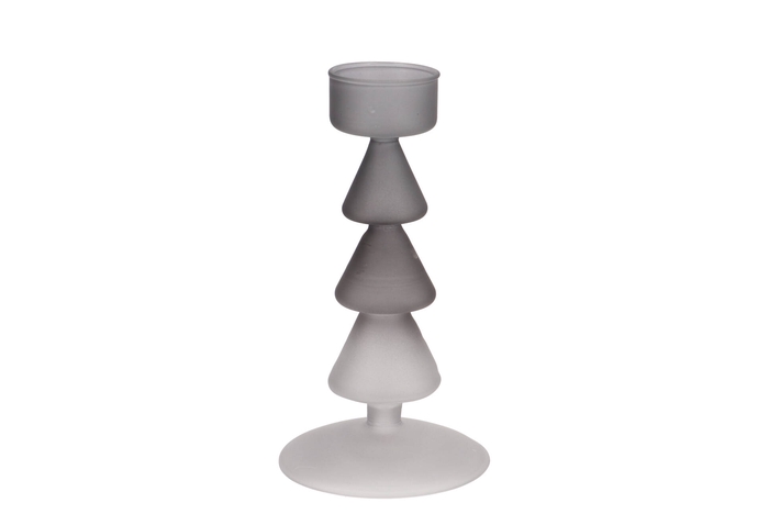 Nova Black Candle Holder Tricolor 9x9x17cm