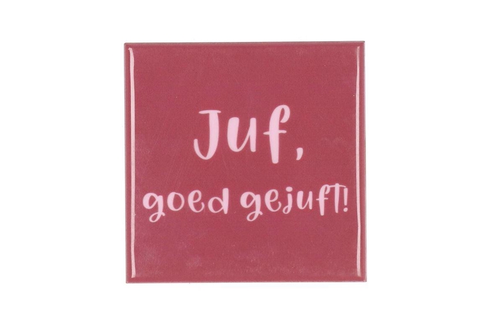 <h4>Tile Juf Pink 10x10x1cm</h4>